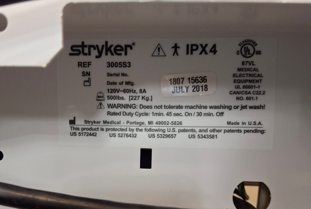 Stryker Secure III 3005 Hospital Bed