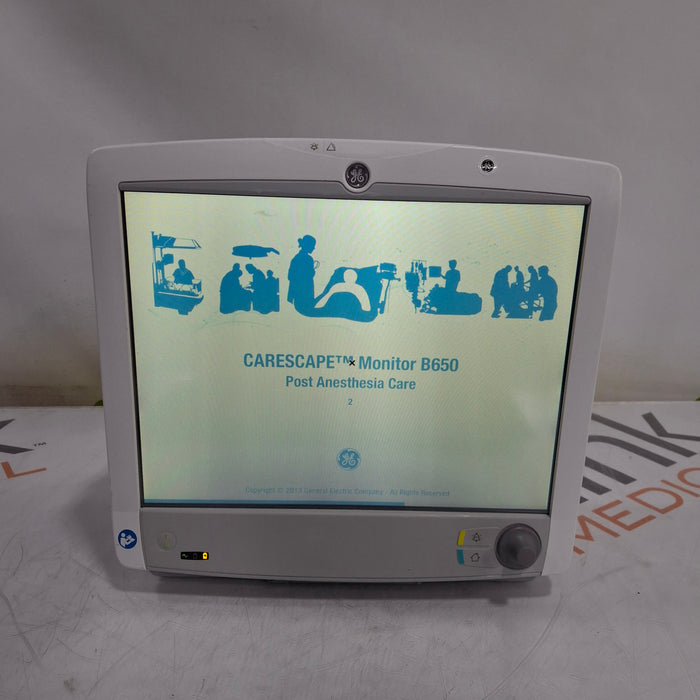GE Healthcare Carescape B650 Post Anesthesia Care Patient Monitor