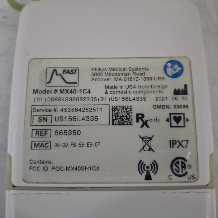Philips MX40 1.4 ECG/SPO2 865350 Telemetry Transmitter