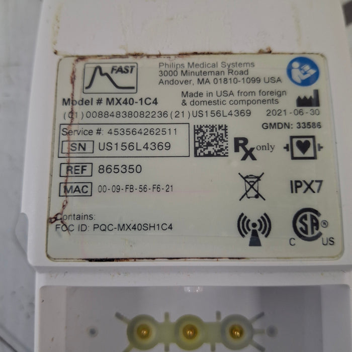 Philips MX40 1.4 ECG/SPO2 865350 Telemetry Transmitter
