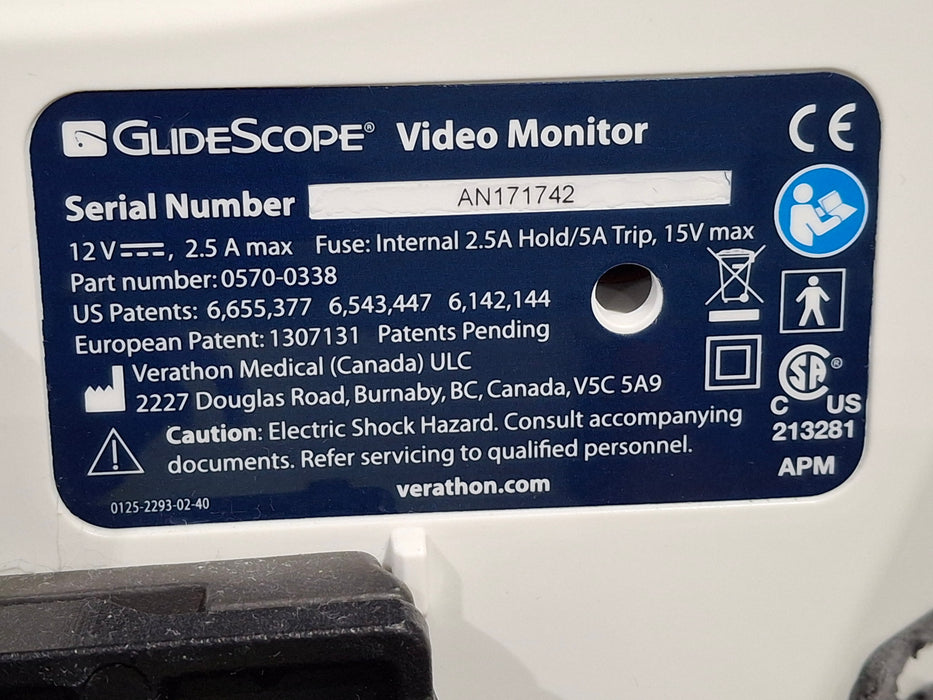 Verathon Medical, Inc Glidescope Video Laryngoscope
