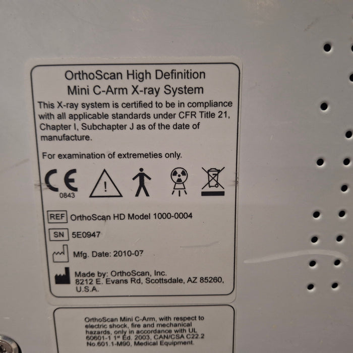Orthoscan HD 1000-0004 Mini C-Arm