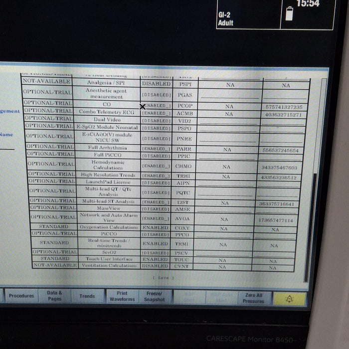 GE Healthcare Carescape B450 Critical Care Patient Monitor