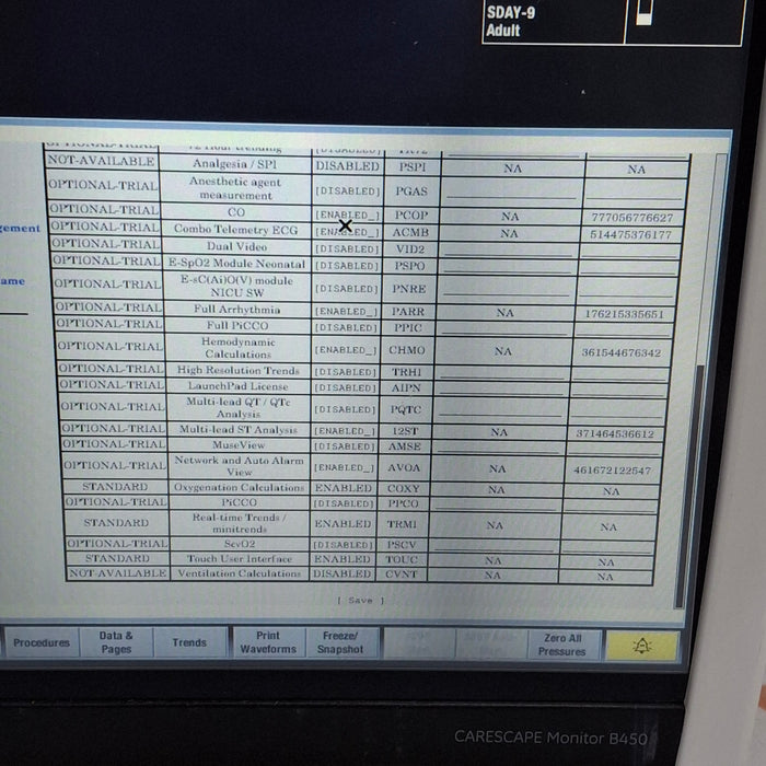 GE Healthcare Carescape B450 Critical Care Patient Monitor