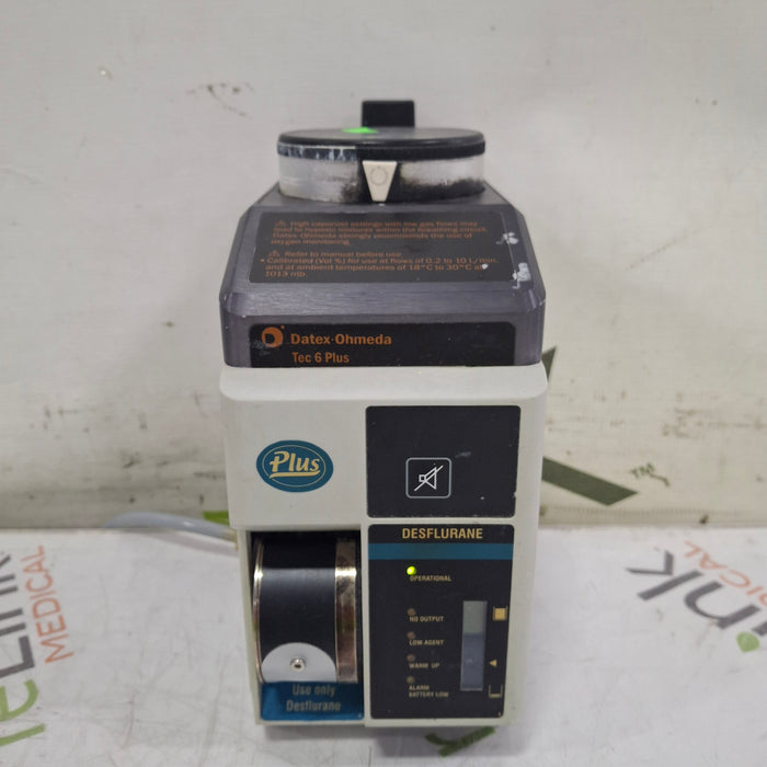 Datex-Ohmeda Tec 6 Plus Desflurane Vaporizer