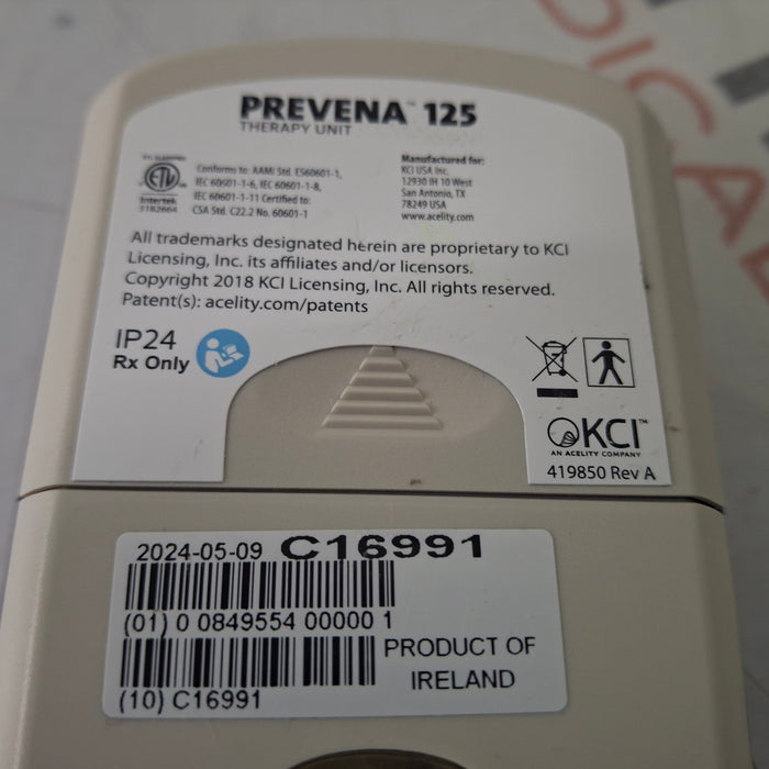 KCI Prevena 125 Wound Therapy Vacuum Pump