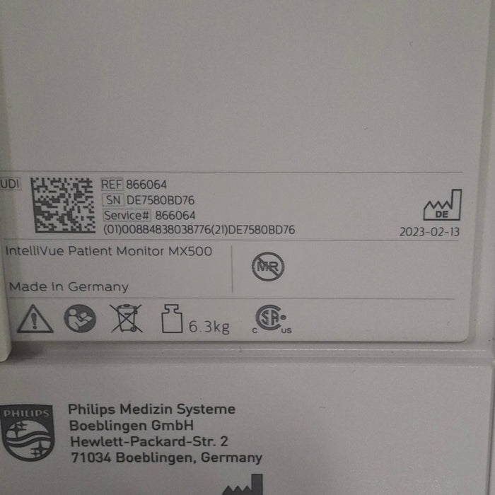 Philips MX500 Portable/Bedside Patient Monitor