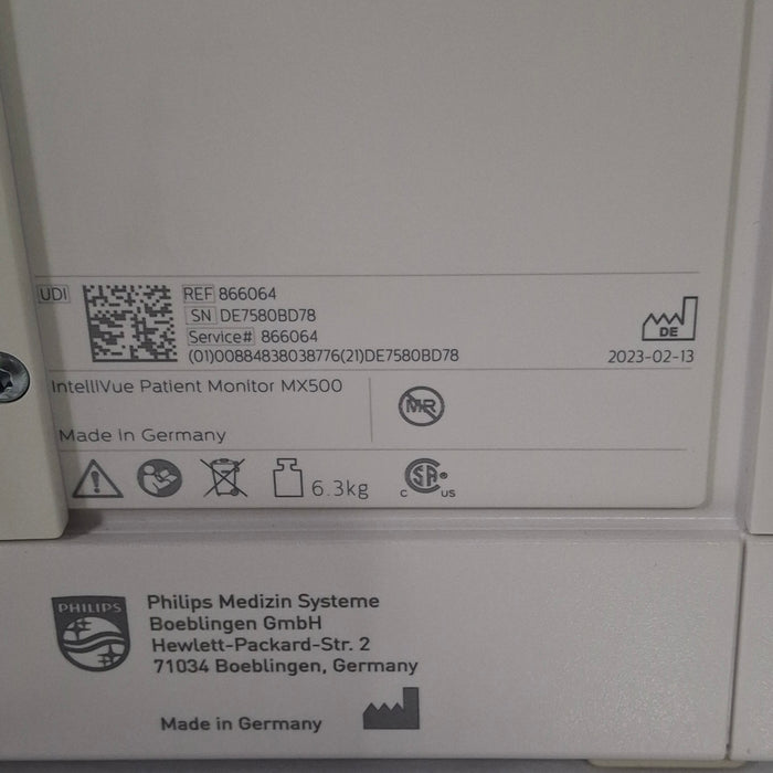 Philips MX500 Portable/Bedside Patient Monitor