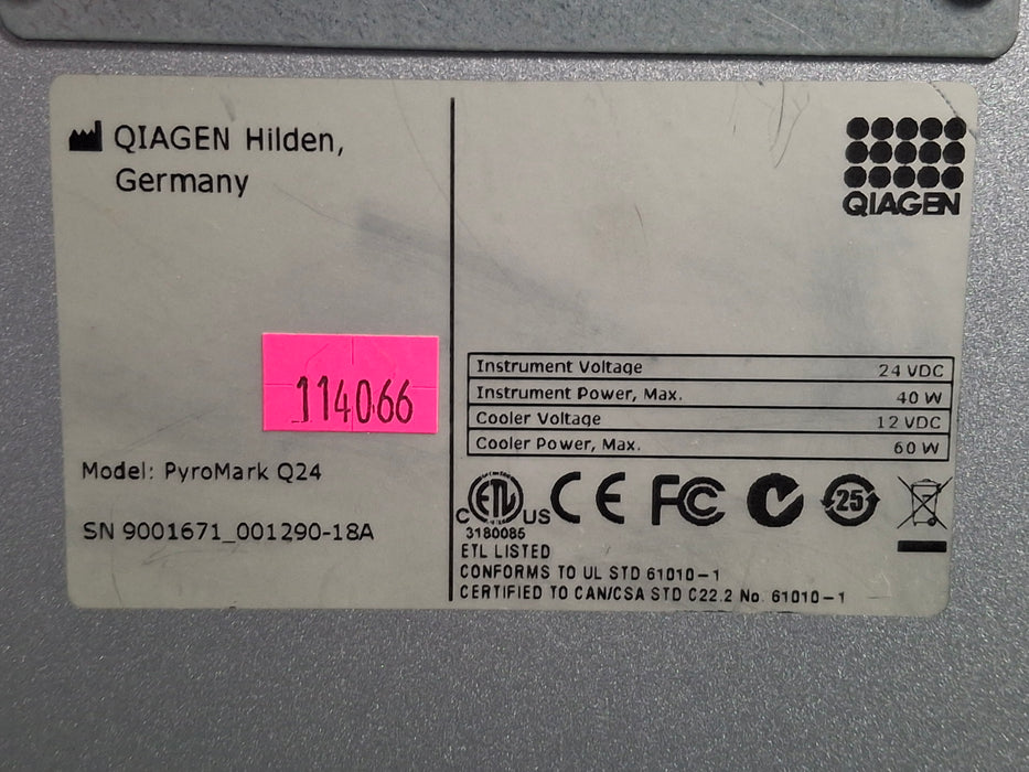 Qiagen Pyromark Q24 DNA Sequencer