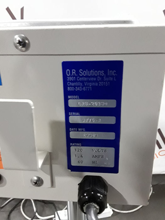 OR Solutions ORS-2038D Solution Warmer