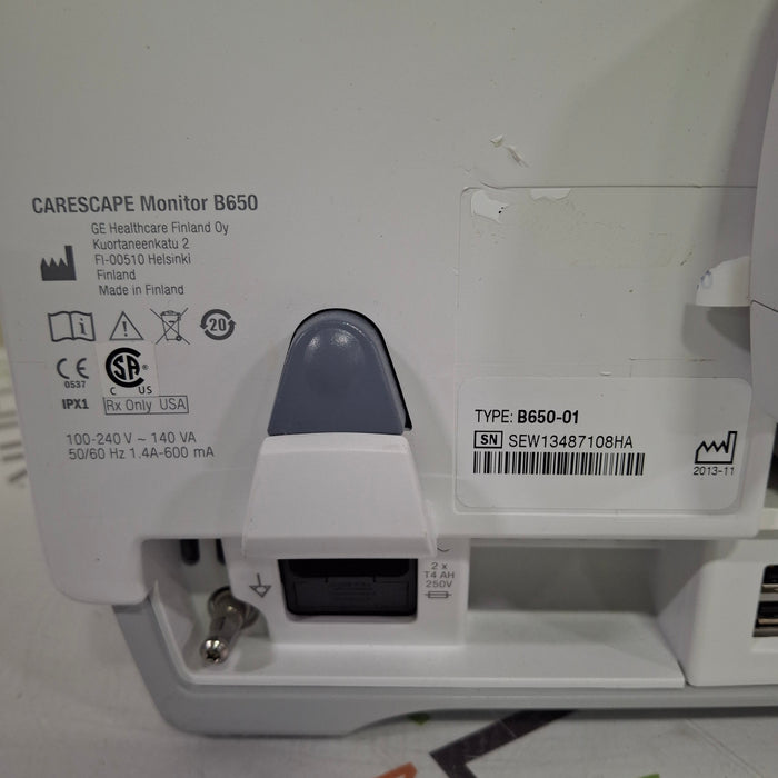 GE Healthcare Carescape B650 Post Anesthesia Care Patient Monitor