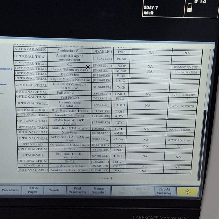 GE Healthcare Carescape B450 Critical Care Patient Monitor