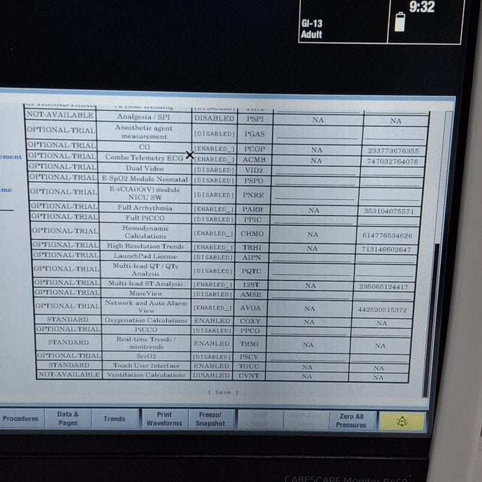 GE Healthcare Carescape B450 Critical Care Patient Monitor