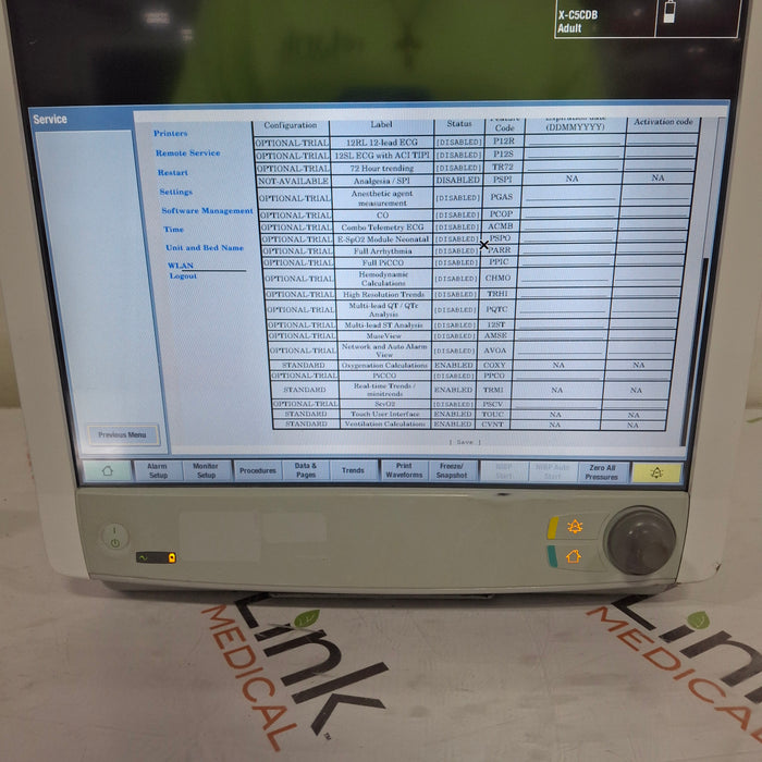 GE Healthcare Carescape B650 Post Anesthesia Care Patient Monitor