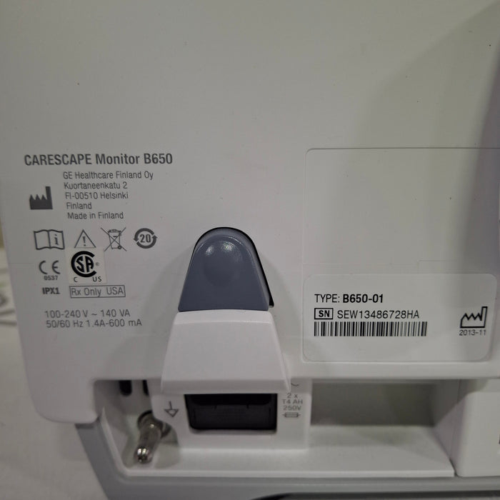 GE Healthcare Carescape B650 Post Anesthesia Care Patient Monitor