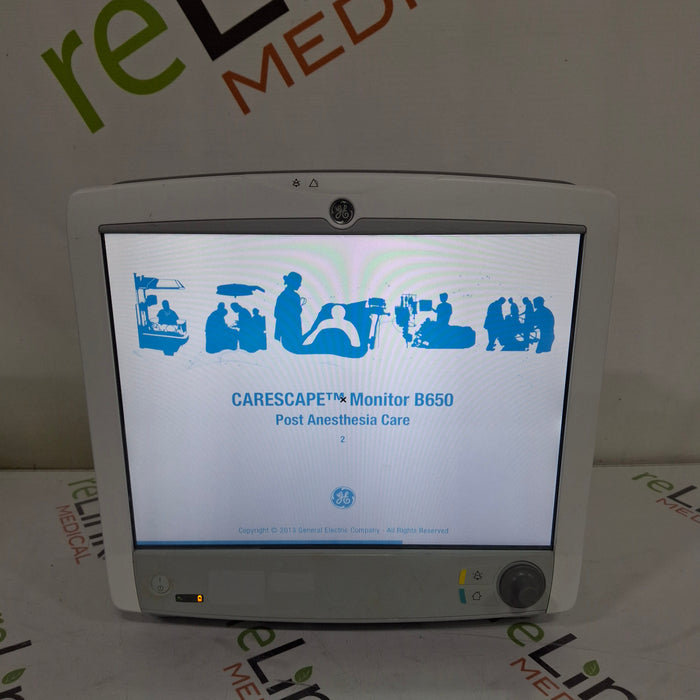 GE Healthcare Carescape B650 Post Anesthesia Care Patient Monitor