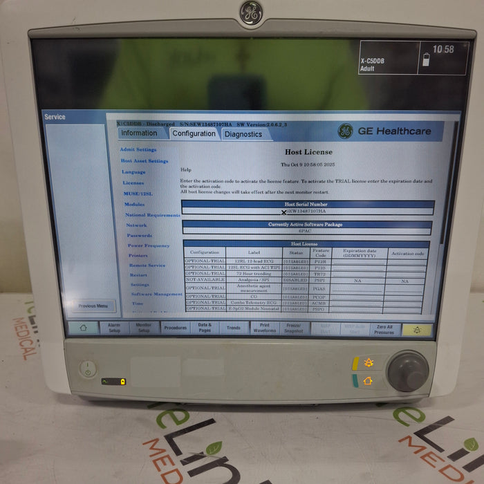 GE Healthcare Carescape B650 Post Anesthesia Care Patient Monitor