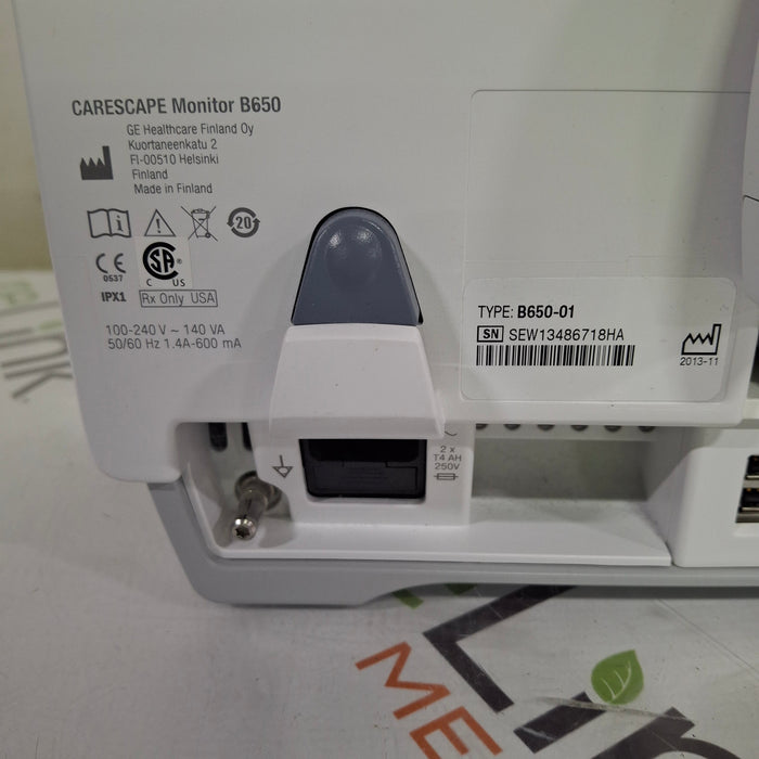 GE Healthcare Carescape B650 Post Anesthesia Care Patient Monitor