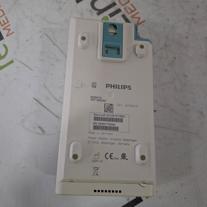 Philips M3001A-A01C06C12 Fast SpO2, NIBP, 12 lead ECG, Temp, IBP MMS Module