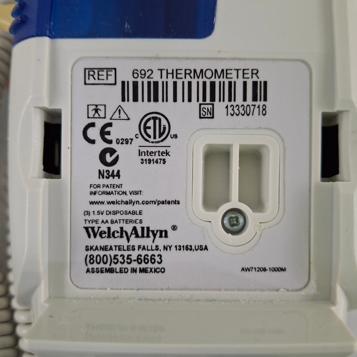 Welch Allyn SureTemp Plus 692 Thermometer