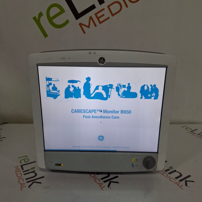 GE Healthcare Carescape B650 Post Anesthesia Care Patient Monitor