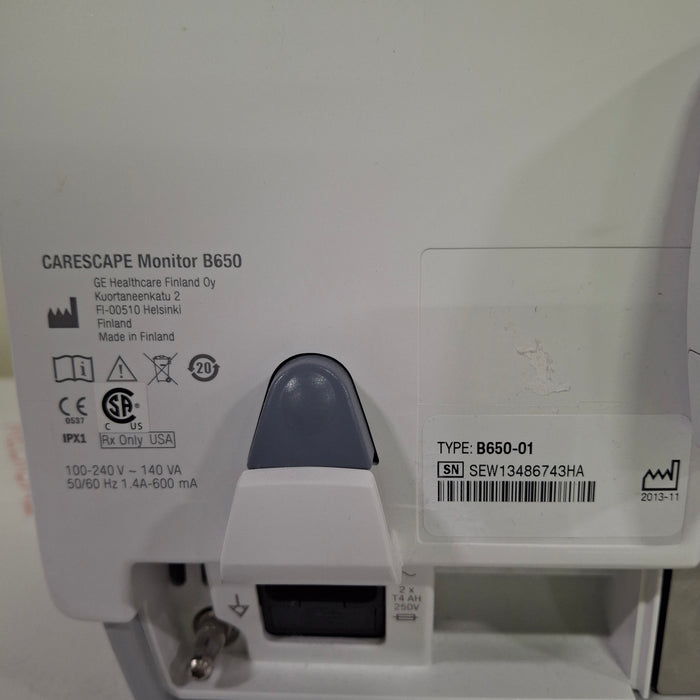 GE Healthcare Carescape B650 Post Anesthesia Care Patient Monitor