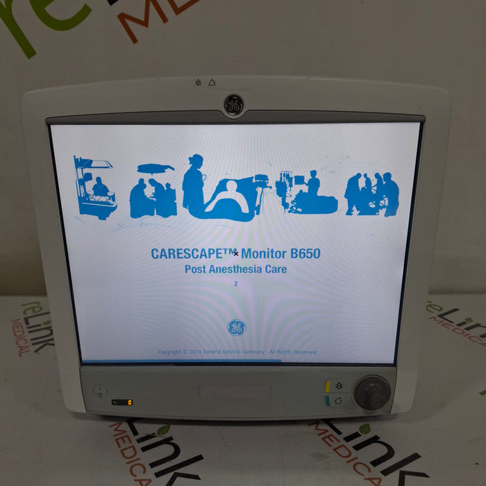 GE Healthcare Carescape B650 Post Anesthesia Care Patient Monitor