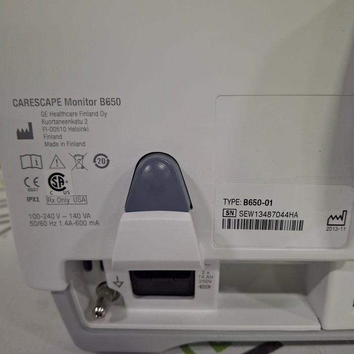 GE Healthcare Carescape B650 Post Anesthesia Care Patient Monitor