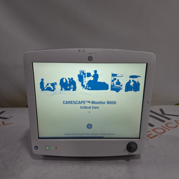 GE Healthcare Carescape B650 Critical Care Patient Monitor
