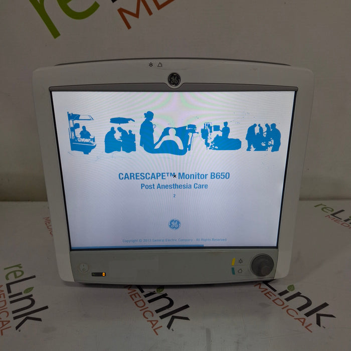GE Healthcare Carescape B650 Post Anesthesia Care Patient Monitor