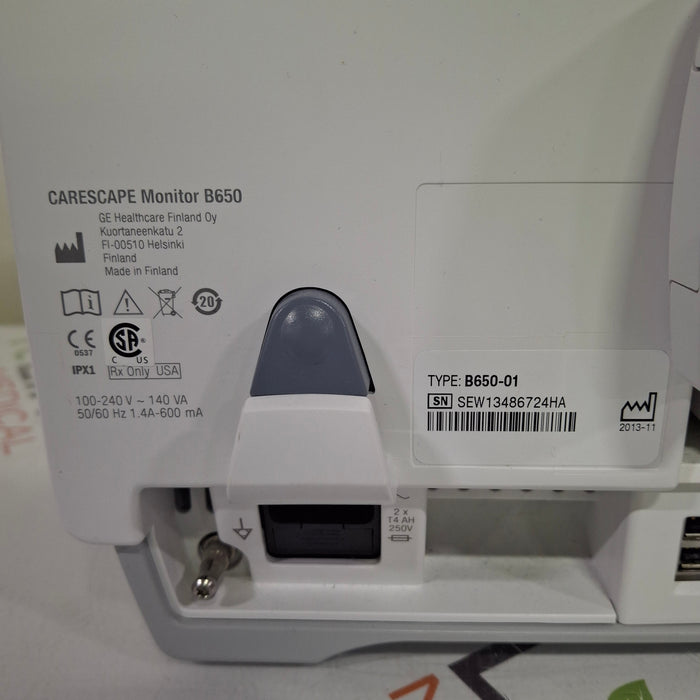 GE Healthcare Carescape B650 Patient Monitor