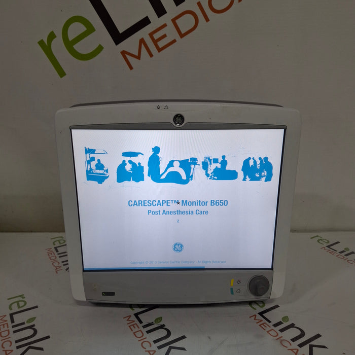 GE Healthcare Carescape B650 Post Anesthesia Care Patient Monitor