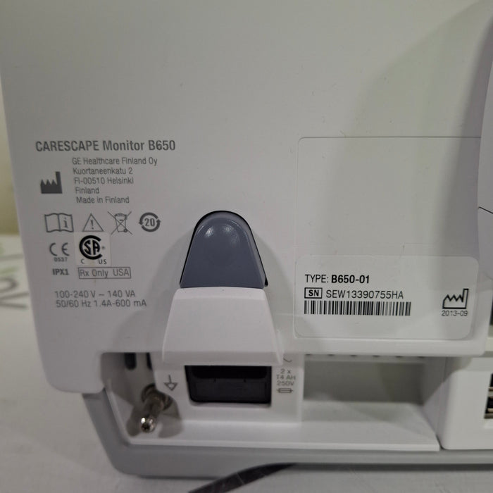 GE Healthcare Carescape B650 Post Anesthesia Care Patient Monitor