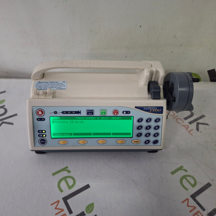 Smiths Medical Medfusion 3500 Version 5 Syringe Infusion Pump