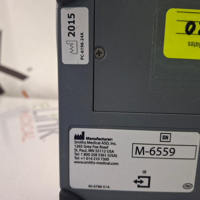 Smiths Medical Medfusion 3500 Version 5 Syringe Infusion Pump