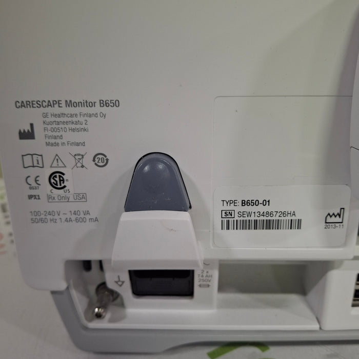 GE Healthcare Carescape B650 Post Anesthesia Care Patient Monitor