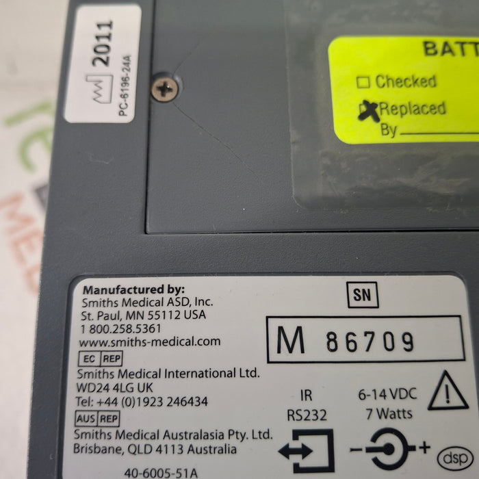 Smiths Medical Medfusion 3500 Version 3 Syringe Infusion Pump