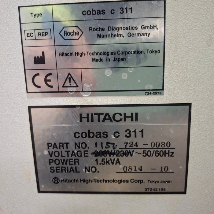 Roche Diagnostics Cobas C311 Chemistry Analyzer