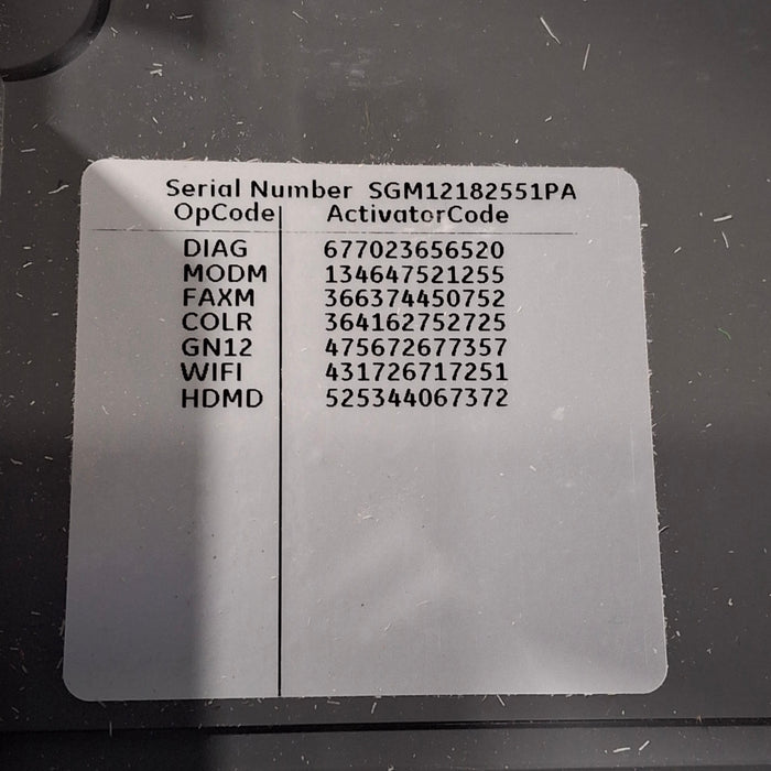 GE Healthcare MAC 5500 HD ECG without CAM Module