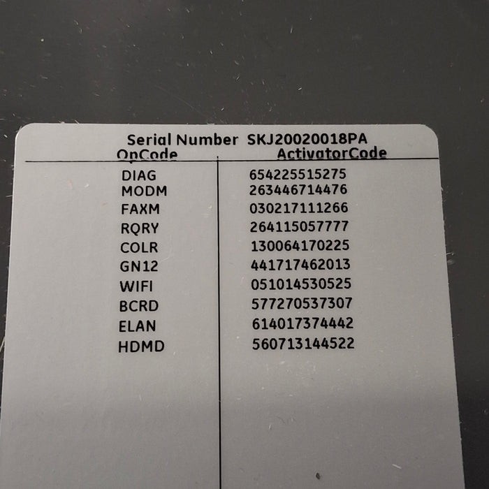 GE Healthcare MAC 5500 HD ECG without CAM Module