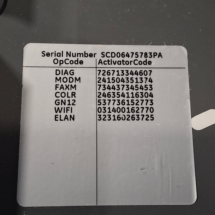 GE Healthcare MAC 5500 HD ECG without CAM Module