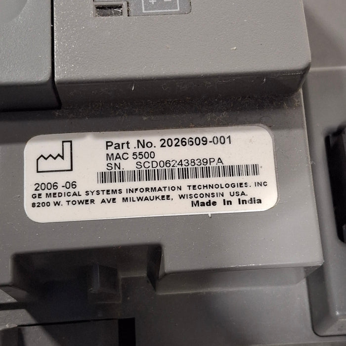 GE Healthcare MAC 5500 ECG without CAM Module