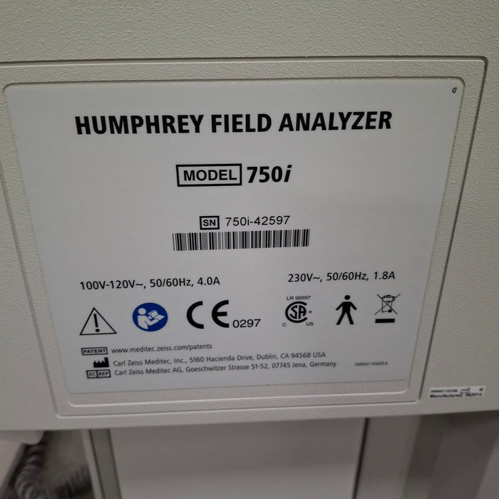 Carl Zeiss 750i Humphrey Field Analyzer