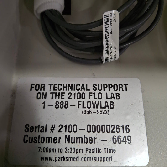 Parks Flo-Lab 2100-SX Vascular System