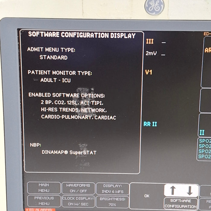 GE Healthcare Dash 4000 - Masimo SpO2 Patient Monitor