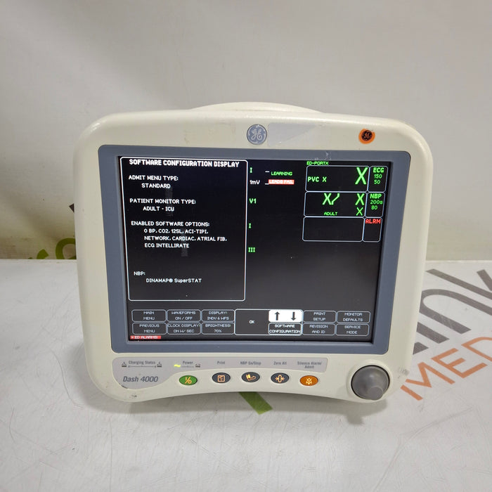 GE Healthcare Dash 4000 - Masimo SpO2 Patient Monitor