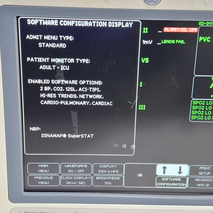 GE Healthcare Dash 4000 - Masimo SpO2 Patient Monitor