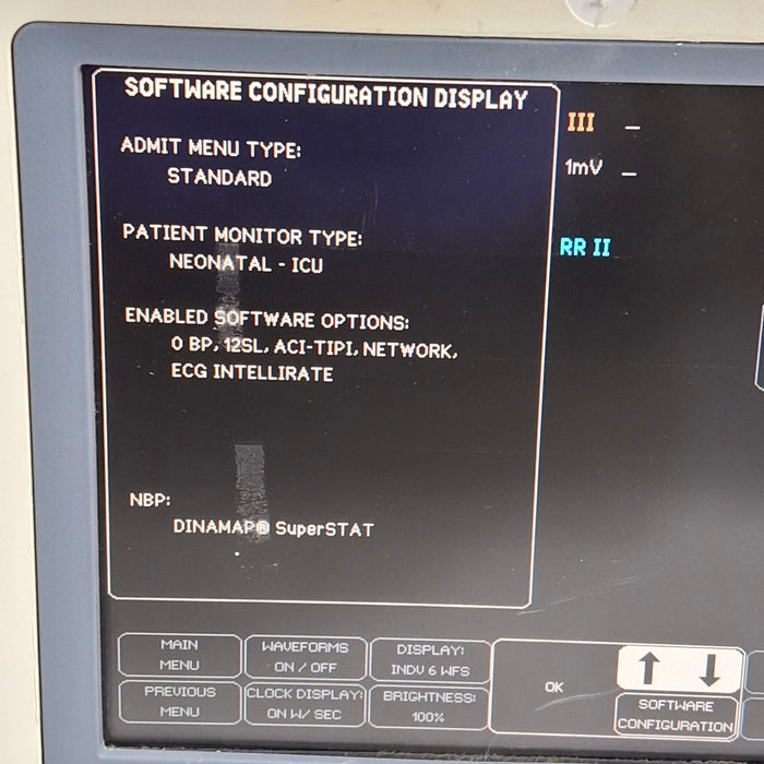 GE Healthcare Dash 4000 - Masimo SpO2 Patient Monitor