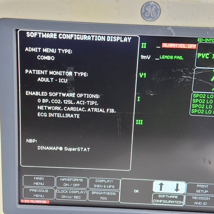 GE Healthcare Dash 4000 - Masimo SpO2 Patient Monitor