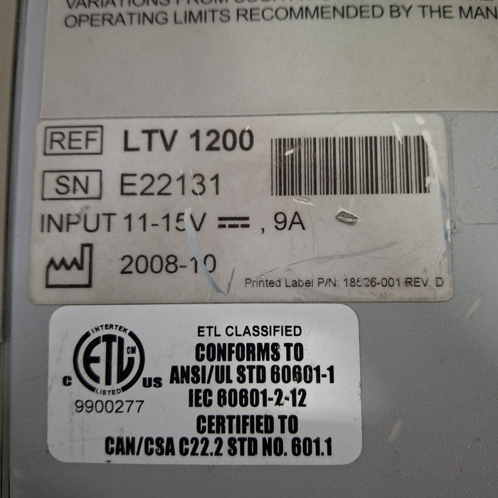 CareFusion LTV 1200 Ventilator